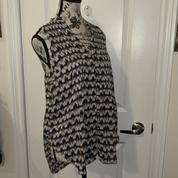Anthropologie Maeve Sleeveless Pattern Top XS - Picture 6 of 7